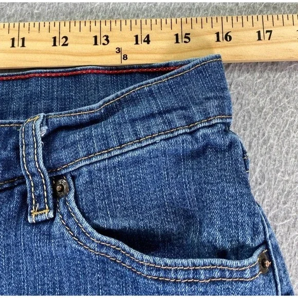 Levi's 550 Jeans Womens 12M Relaxed Bootcut Denim Mid-Rise Blue Med Wash Retro - Picture 7 of 11